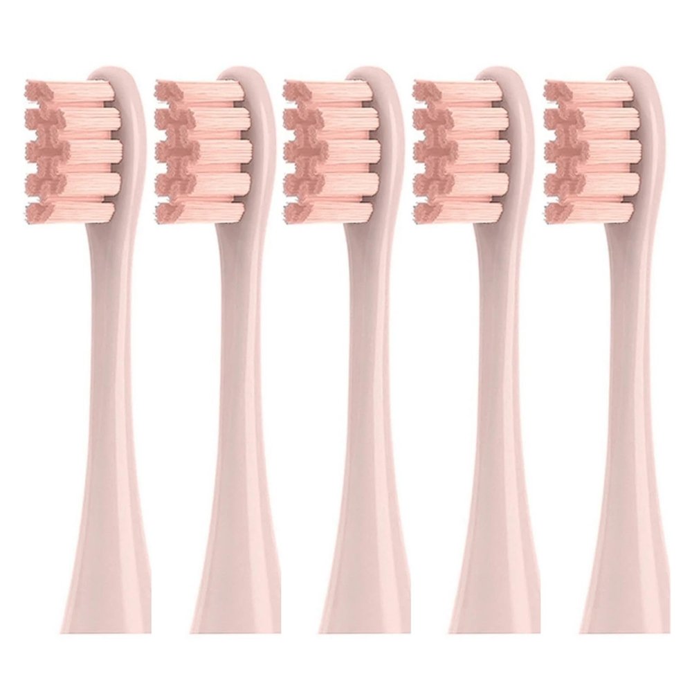 5PCS Replacement Brush Heads Compatible with Oclean Electric Toothbrush HeadsCompatible for Spark, Flow, X Pro, Elite Etc(5 Pink)