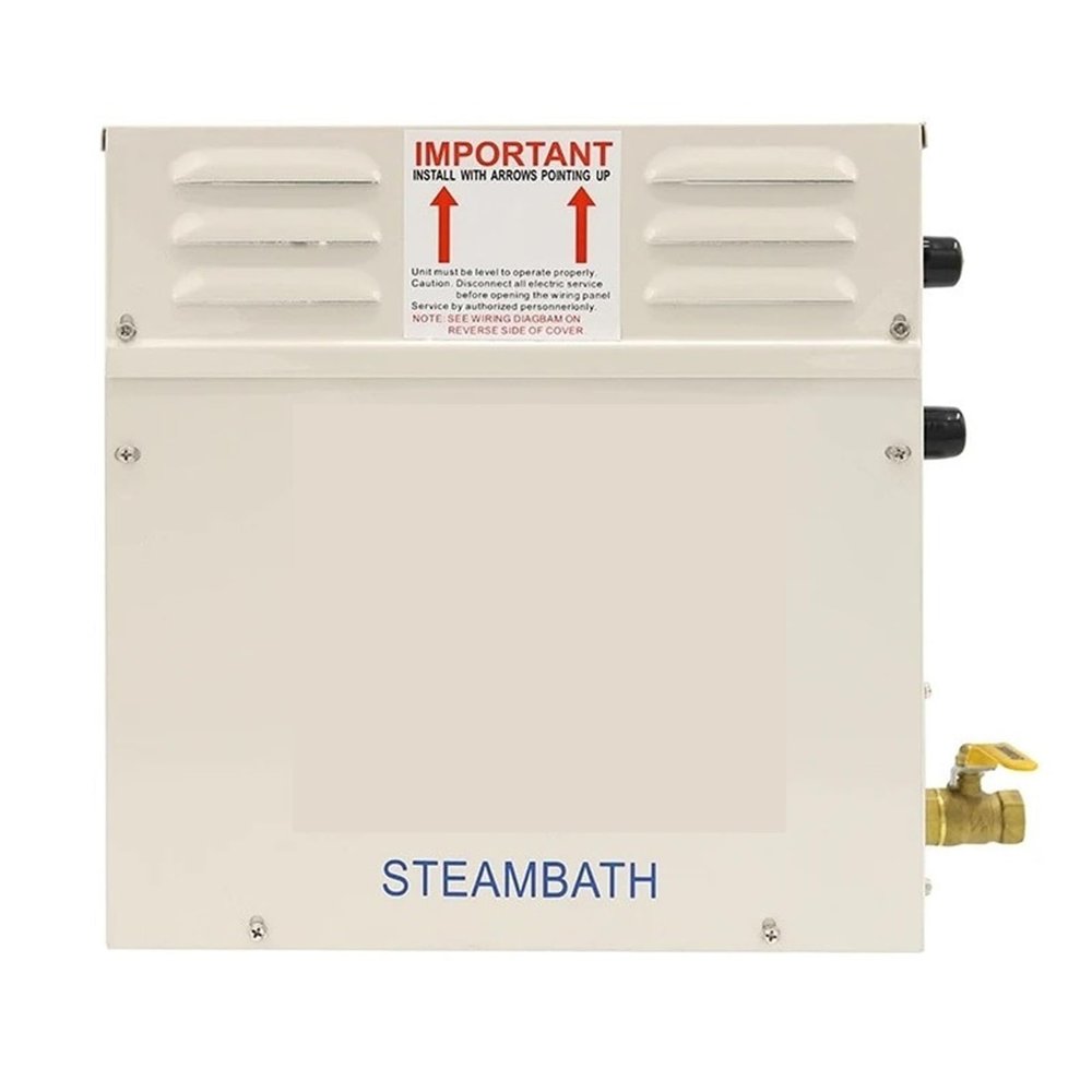 3KW 4.5kw Steam Generator for Shower Home Steam Machine Sauna Bath SPA Steam Shower with Digital Controller Efficient Heating(ST-45 4.5KW)