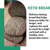Dillon Organic Original Flax Keto Bread | Gluten-Free, Vegan, Low Sugar, High Fibre, Diabetic-Friendly, UPF Free - Unsliced, 250g (Pack of 4) view 3
