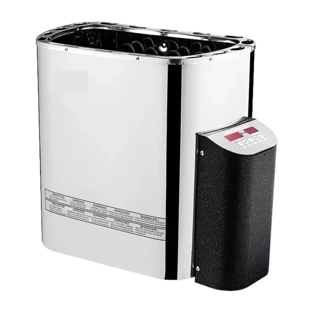 4.5/6/8/9KW Stainless Steel Inner Controller Sauna Stove Electric Sauna Heater for Sauna Room Sauna Center Efficient Heating(9KW)