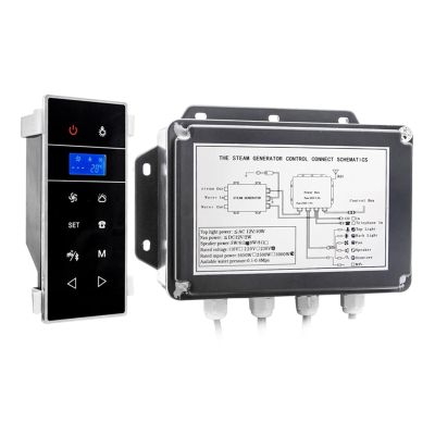 3KW Shower Steam Generator Wet Sauna Steam with Time & Temperature Setting Waterproof IPX4 Efficient Heating(VS-9007B-3KW-BP)