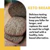 Dillon Organic Beetroot Flax Keto Bread | Gluten-Free, High Fibre, Vegan, Low Sugar, Diabetic-Friendly, High Omega-3, UPF Free - Unsliced, 250g (Pack of 4) view 4