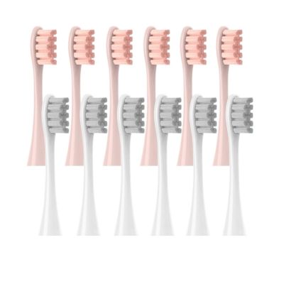 12PCS Vacuum Sealed Packed Replacement Brush Heads,Compatible for Oclean X PRO/ Z1/ F1/ One/Air 2 /SE Soft Deep Cleaning Nozzles(6Pink6Gray)