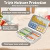 Pill Organizer,6 Compartment Pill Box, Portable Pill Box with 7 Compartments, BPA-Free Plastic Travel Pill Box, Compact Medicine Pill Case for Vitamins & Supplements, Large Capacity, Lightweight view 3