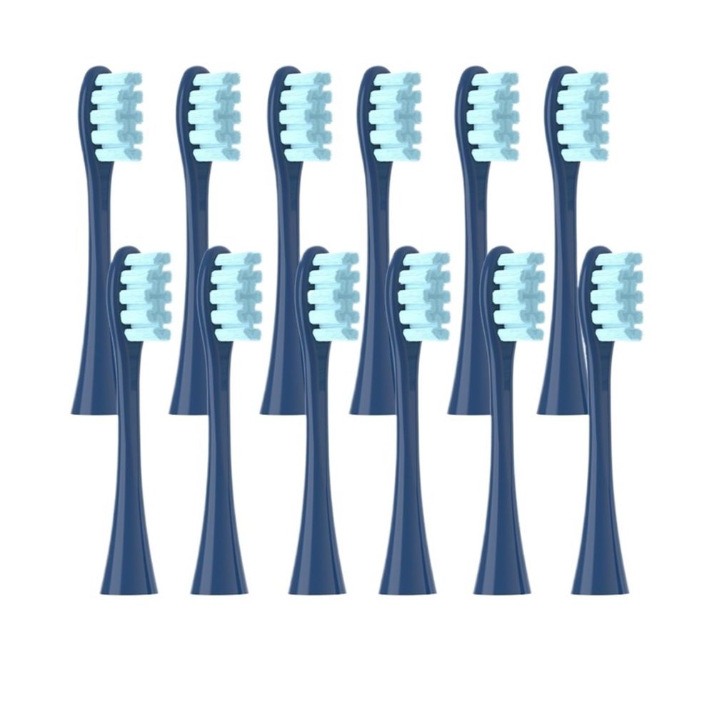 12PCS Vacuum Sealed Packed Replacement Brush Heads,Compatible for Oclean X PRO/ Z1/ F1/ One/Air 2 /SE Soft Deep Cleaning Nozzles(12Blue)