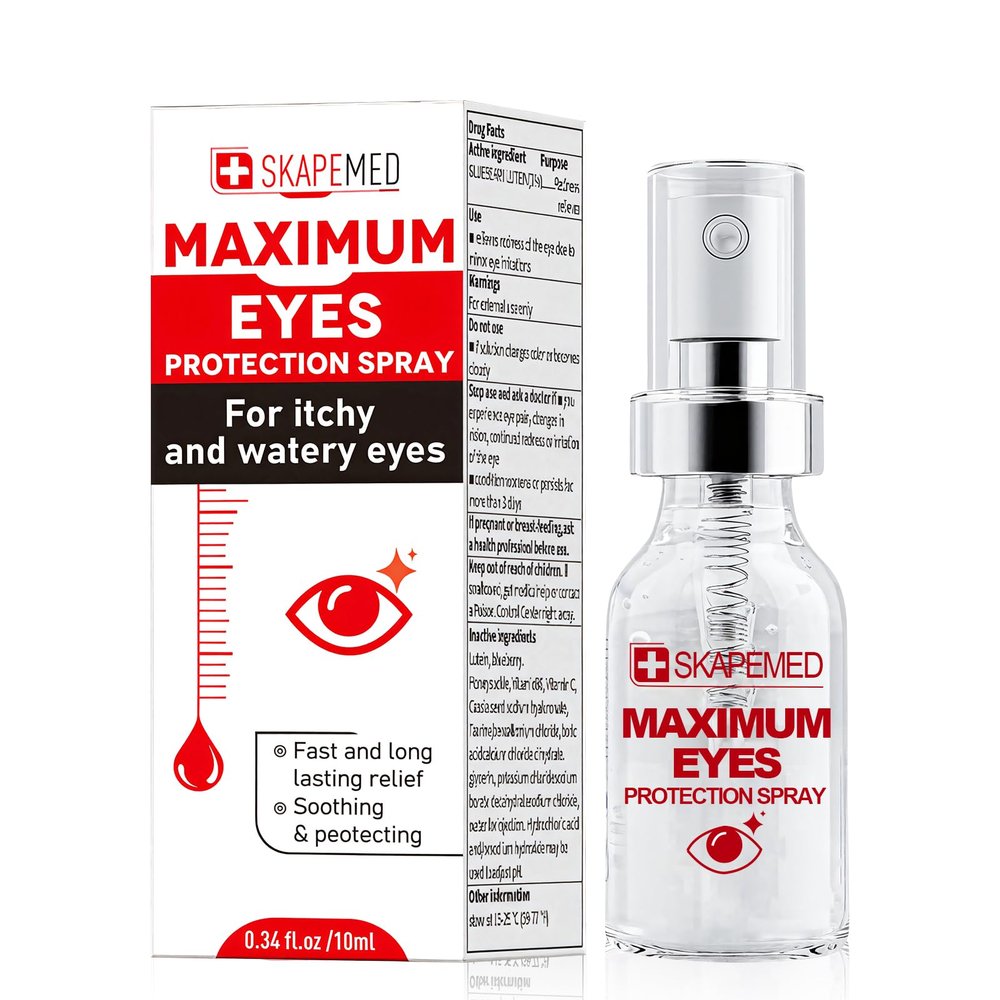 10ml Rehydrating & Protecting Eye-Spray, Eye Mist Spray Hydrating Eye Care Solution for Dry, Tired-Eyes Gentle, Suitable for Contact Lens Wearers, Easy to Apply