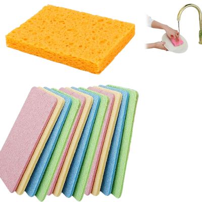 12 Pcs Eco-Friendly Pop-Up Sponges,Biodegradable Kitchen Sponge,Natural Cellulose, Eco Washing up Sponge for Dish,Household,Cookware, Bathroom