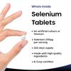 Selenium Tablets - 365 Vegan Selenium Tablets 200g Per Serving - Supports Normal Immune System & Thyroid Function - 12 Month Supply Made in The UK By New Leaf view 2