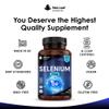 Selenium Tablets - 365 Vegan Selenium Tablets 200g Per Serving - Supports Normal Immune System & Thyroid Function - 12 Month Supply Made in The UK By New Leaf view 4