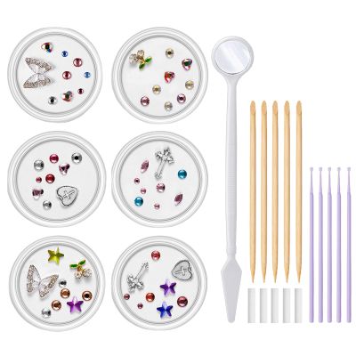 DentaLl Gem Kit Complete Tooth Jewelry Set, Glitter Crystal Adhesive Kit with Rhinestone Charm | Trendy Teeth Art Decoration for Salon Makeup and Personal Style