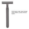 XOYIXOYI Double Safety for Men, Precise Shaving with Zinc Alloy Body, Anti Slip Ergonomic Handle, Knob Type Cutter Head, Durable and Washable Design for Smooth Shaving E (Black) view 2