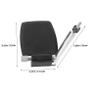 BAZEITFLOW 2pair Universal Wheelchair Footrests Replacement with Foldable Design and Metal Abs Footplates Including Heel Loops for Transport Chair and Wheelchair Use at Home Mobility view 2