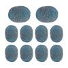 10 x Steel Wool Scourer Soap Dish Cleaner | Cleaning Sponges for Kitchen | for Casseroles Bowls Plates Home Sink Tiles Bathroom view 1