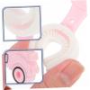 ibasenice U-Shaped Silicone Toothbrush 3pcs Set Toddler Manual Teeth Cleaning Brush Baby Oral Care Training Tool for Boys and Girls view 3