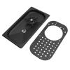 MENDUNER Glass Rinser Pitcher for Bar, Glass Washer, Safe, Durable, Easy Installation for Cafe and Restaurant (Black) view 1