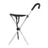 Walking Cane with Seat Adjustable Portable Stick view 1