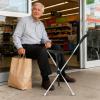 Walking Cane with Seat Adjustable Portable Stick view 3