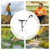 Walking Cane with Seat Adjustable Portable Stick view 4
