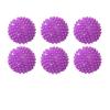 6pcs Laundry Balls Reusable PVC Solid Cleaning Ball for Remove Dirt Anti-Winding Household Washing Machine Tools(6pcs Purple) view 2