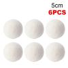 6pcs Wool Dryer Balls Reusable Fleece Laundry Ball Home Washing Softener Anti-Static Sticky Hair(5cm) view 2