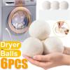 6pcs Wool Dryer Balls Reusable Fleece Laundry Ball Home Washing Softener Anti-Static Sticky Hair(5cm) view 4
