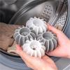 10pcs Reusable Silicone Laundry Ball for Pet Hair Removal Clothes & Lint Catcher for Washing Machines(Grey) view 3