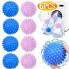 Laundry Balls Anti-Winding Drying Cleaning Ball Reusable Household Washing Machine Clothes Softener(White 6pcs) view 2