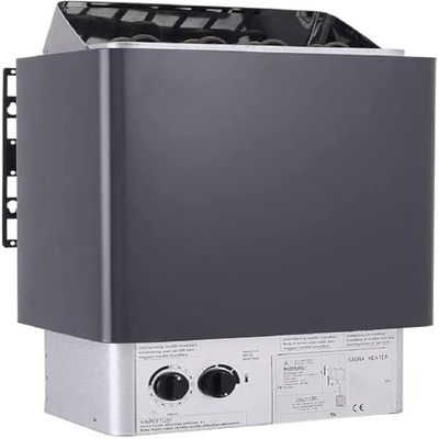 Electric Sauna Heater, 220V, 8.0KW for Home Spa, 3-9KW Adjustable Temp Heater with 3h Timer, Internal Controller, Fits 141-459 Cubic Feet Steam Bath