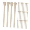 Alipis 100pcs Wooden Wax Sticks Eyebrow Waxing Tools Mini Craft Applicators Disposable Hair Removal Sticks Wood Material Not Easily Broken for Beauty Salons and Home Use view 1