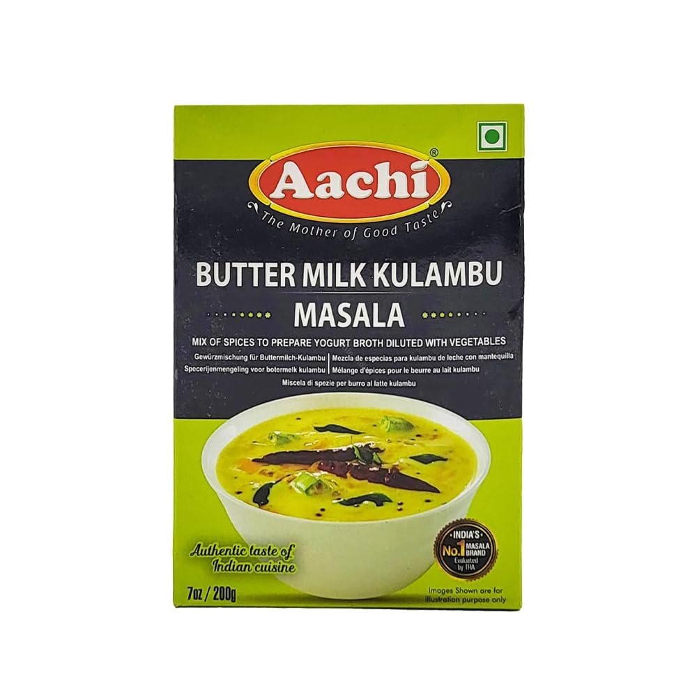 Aachi's Buttermilk Kulambu Powder200G Powdered Spice Mix Product Of India Pack of 2