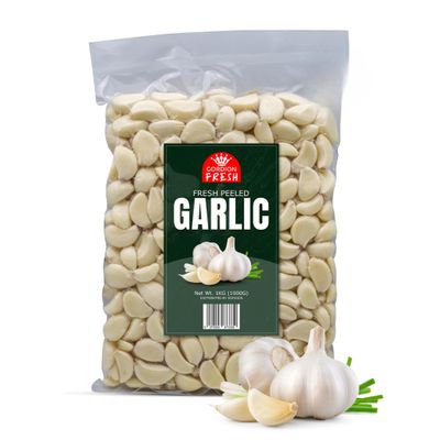 GORDION Fresh Peeled Garlic Cloves - Ready Peeled Garlic 1000G