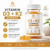 Vitamin D3 + K2 Gummies Supports Bone Health, Immune System and Muscle Health 2-in-1 Formula for Bone, Heart & Immune Support Vegan, Sugar-Free, Gluten-Free 60 Gummies - 30 Day Supply view 3