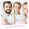 Healeved 2 Sets Boys and Girls Soft Toothbrush Manual Brush Fun Number Handle for Boy Girl Preschool Oral Care view 3