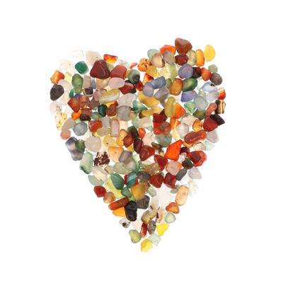 BELLIFFY Multi-functional Small Colored Decorative Ceramic Stones for Worship and Supply Manza, 1 Bag 500g Assorted Color Environmentally Friendly Versatile Flowerpot and Home Decor Stone