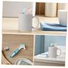 Healeved 6pcs Denture Cleaning Brush Travel Oral Denture Brush Hard Toothbrush for False Teeth Cleaning Oral Care view 3