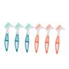 Abaodam 6pcs Denture Cleaning Brushes with Unique Angled Heads for Deep False Teeth Care Portable Retainer Toothbrushes with Visible Bristles for Home and Travel Use view 1