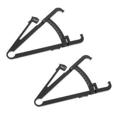 Abaodam 2pcs Handheld Body Fat Caliper for Accurate Skinfold Measurement, Abs Material, Easy to Use Device for Hip and Arm Fat Measurement, Suitable for Men and Women