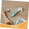 BIUDECO 6pcs Denture Brush with Large Ergonomic Handle Double-Sided Deep Cleaning Toothbrush for False Teeth and Retainers Portable Dental Care Brushes for Debris Removal and Travel Use view 3