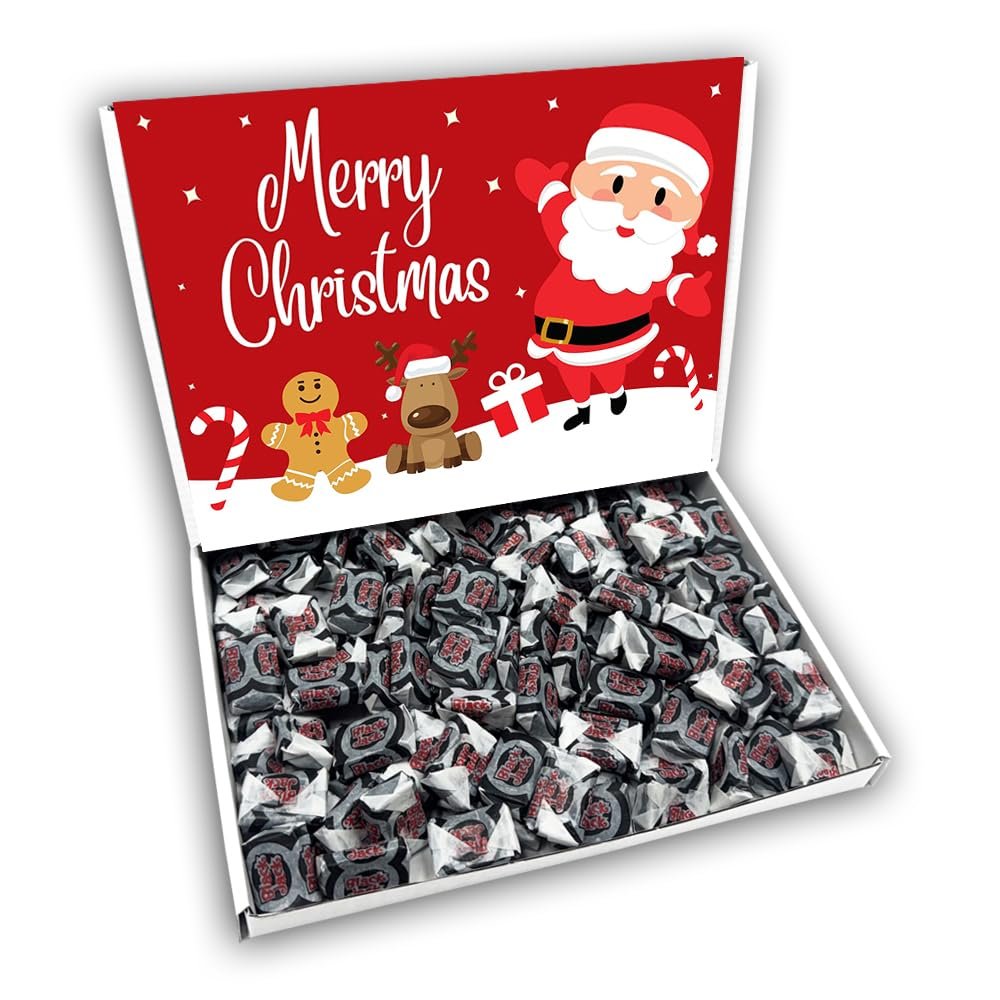 Black Jacks Merry Christmas Sweet Gift Box Hamper (SANTA RED FRONT)
