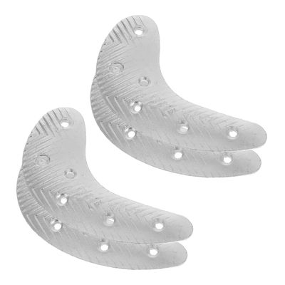 Veemoon 2pairs Metal Outsole Abrasion Protection Plate of Shoe Heel Repair Pads Trainer Heel Repair Patch for Boots Easy DIY Installation for Outdoor Hiking