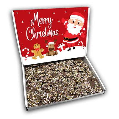 Chocolate Jazzies Merry Christmas Sweets Gift Box Hamper (SANTA RED FRONT)