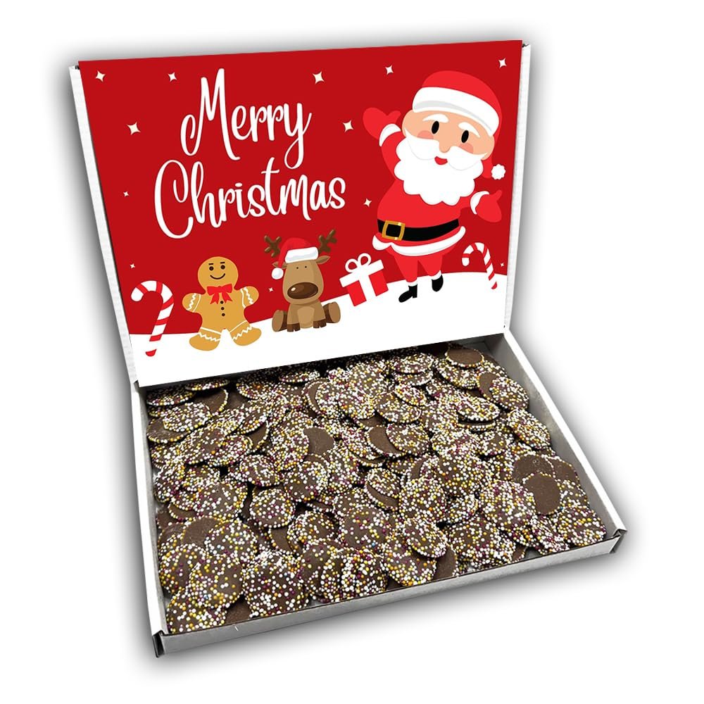 Chocolate Jazzies Merry Christmas Sweets Gift Box Hamper (SANTA RED FRONT)