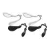 Anneome 4pcs Silicone and Alloy Metal Core Eyeglass Nose Pads with Saddles Bridge Design, Easy to Install and Anti-Slip Cushions for Childrens Glasses, for DIY Replacement and Repairing view 1
