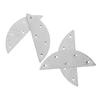 Veemoon 2 Pairs Iron Half Moon Heel Pads for Men Shoes and Boots Easy to Install Metal Boot Heel Repair Pads with Antiwear Design Sturdy Silver Shoe Sole Protectors view 1
