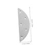 Veemoon 2 Pairs Iron Half Moon Heel Pads for Men Shoes and Boots Easy to Install Metal Boot Heel Repair Pads with Antiwear Design Sturdy Silver Shoe Sole Protectors view 2