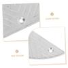 Veemoon 2 Pairs Iron Half Moon Heel Pads for Men Shoes and Boots Easy to Install Metal Boot Heel Repair Pads with Antiwear Design Sturdy Silver Shoe Sole Protectors view 3