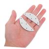 Veemoon 2 Pairs Iron Half Moon Heel Pads for Men Shoes and Boots Easy to Install Metal Boot Heel Repair Pads with Antiwear Design Sturdy Silver Shoe Sole Protectors view 4