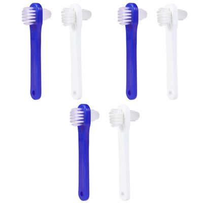 HOMSFOU 6pcs Denture Brush Dual Toothbrushes Denture Cleaning Brush False Cleaning Tools