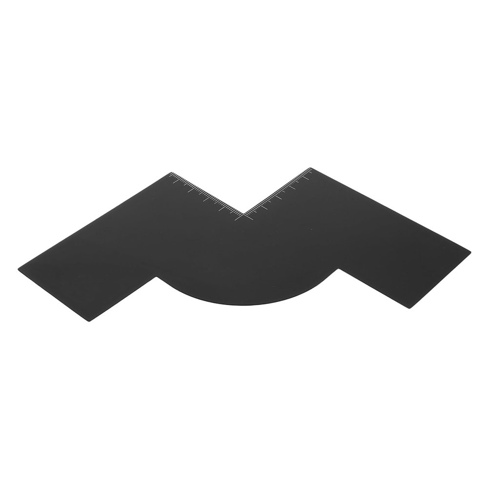 ULTECHNOVO Plastic Hairline Shape up Card with Measurement Indicators for Enhanced Beard and Hairline Styling, Versatile Use for Home and Barber Shops, Professional Barber Stencil Tool