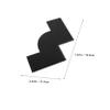 ULTECHNOVO Plastic Hairline Shape up Card with Measurement Indicators for Enhanced Beard and Hairline Styling, Versatile Use for Home and Barber Shops, Professional Barber Stencil Tool view 2